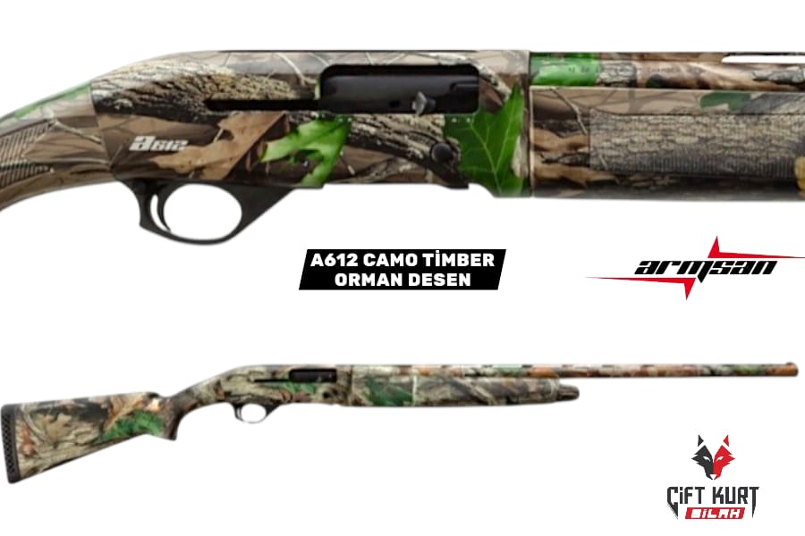 ARMSAN A612 CAMO TİMBER ORMAN DESEN OTOMATİK YİVSİZ AV TÜFEĞİ
